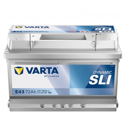 Batteria Auto Varta 72AH (E43) Dynamic SLI 572 409 068 - 680AH (Adatta per FORD-VW) Batteria Auto Varta 72AH (E43) Dynamic SLI 572 409 068 - 680AH (Adatta per FORD-VW)