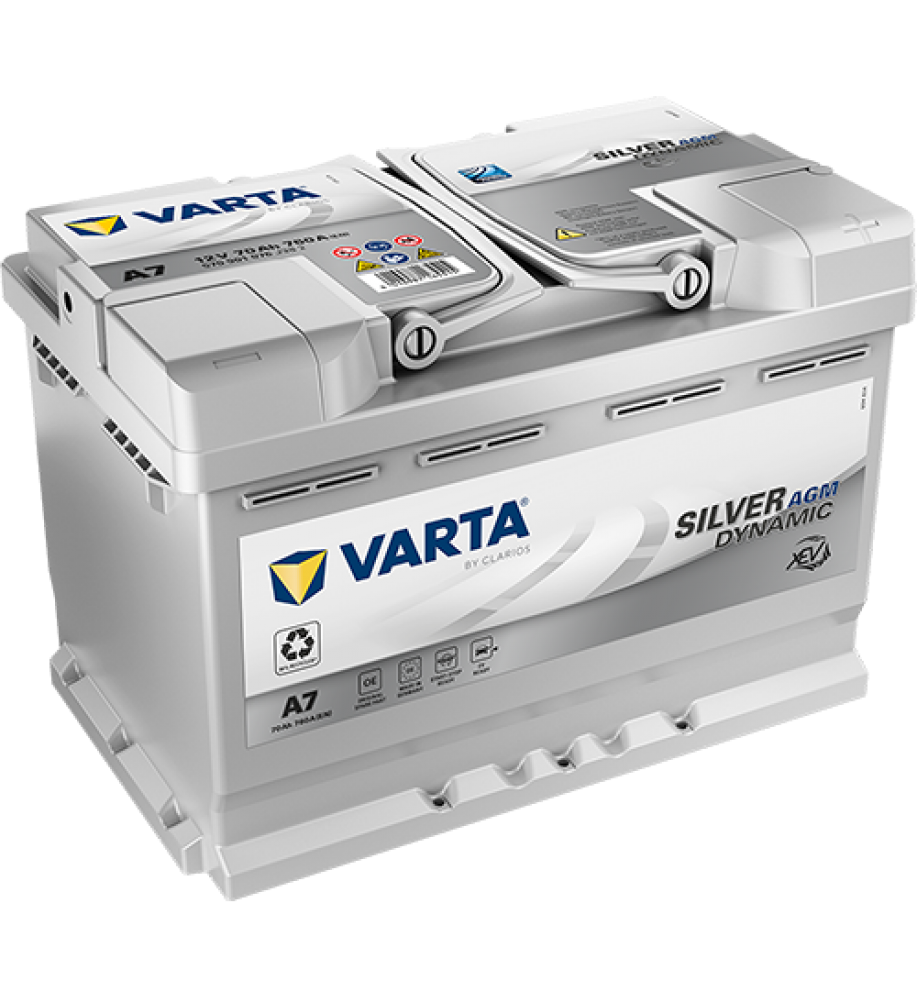 Batteria Auto Varta SILVER DYNAMIC 570 901 076 - AGM 70AH 760A START–STOP