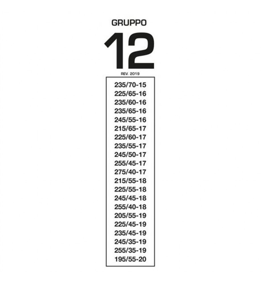 Catene da neve omologate - Cora Grip Tech 9mm - Gruppo 12 - 17'' - 225/60  R17, 235/