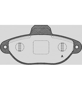 Pastiglie freno anteriori FIAT PANDA, PUNTO, 600 - LANCIA Y