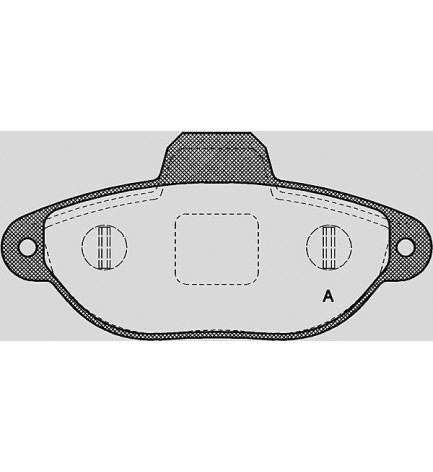 Pastiglie freno anteriori FIAT PANDA, PUNTO, 600 - LANCIA Y