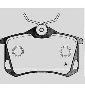 Kit Pastiglie freno posteriori AUDI-FORD-PEUGEOT-SKODA-VOLKSWAGEN