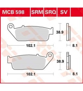 Pastiglie freno CAGIVA-HONDA-KAWASAKI-KYMCO-PEUGEOT-SUZUKI-TRIUMPH-YAMAHA