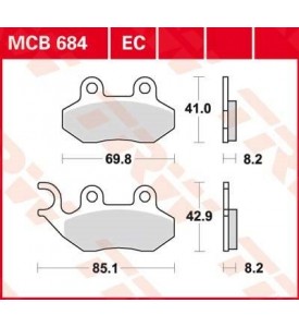 Pastiglie freno CAGIVA-GARELI-PEUGEOT-SIM